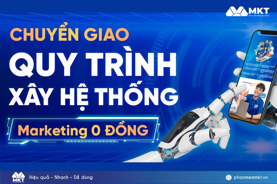 Chuyển giao quy trình xây hệ thống Marketing 0 đồng