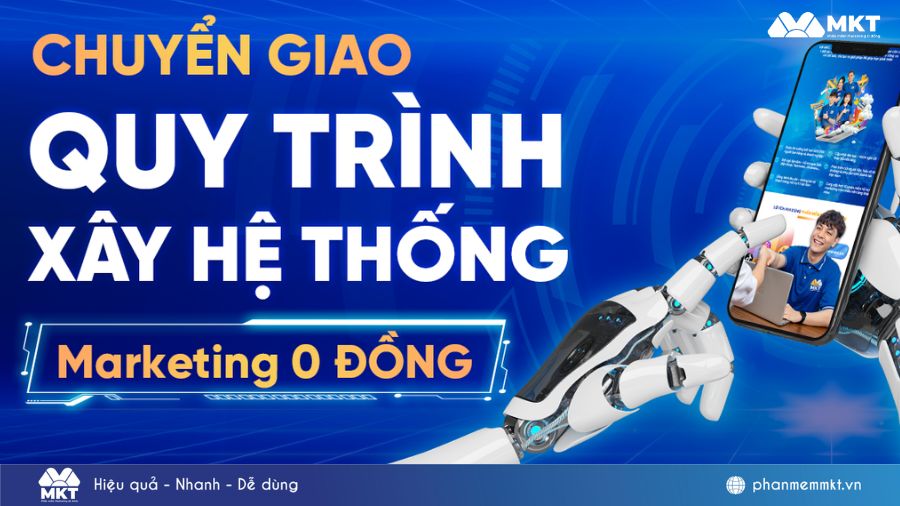 Chuyển giao quy trình, xây hệ thống Marketing 0 đồng