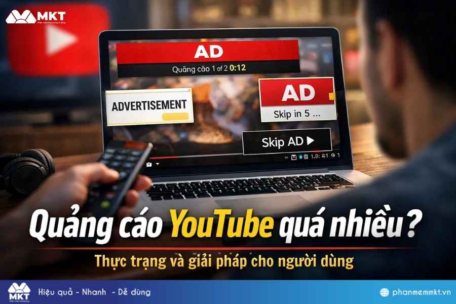 Quảng cáo YouTube quá nhiều