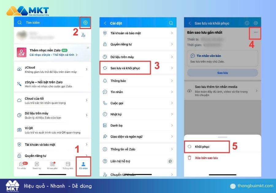 Cách khôi phục ảnh trên Zalo bị quá hạn
