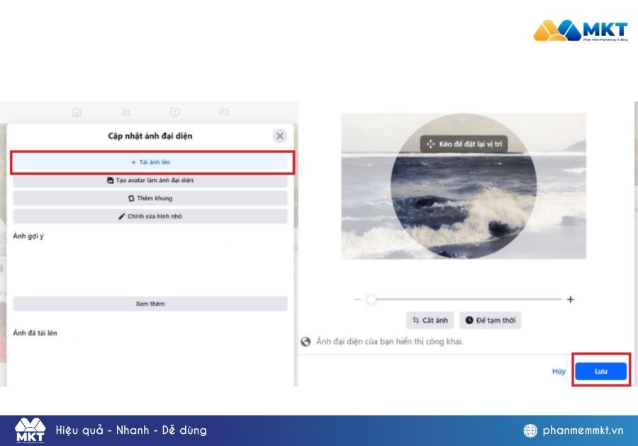 thay ảnh đại diện Facebook không ai biết
